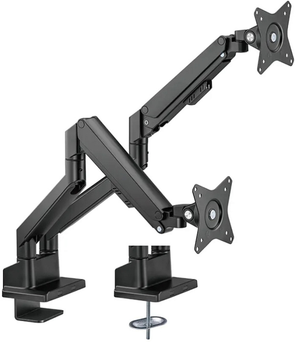 Купить Кронштейн Ridberg Monitor Arm LDT62 Dual (LDT62-C024), Black